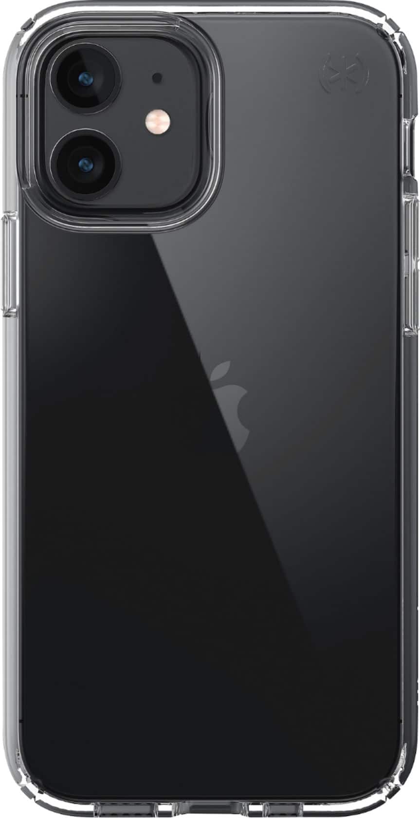 Front. Speck - Presidio Perfect-Clear Case for Apple iPhone 12/12 Pro - Clear/Clear.