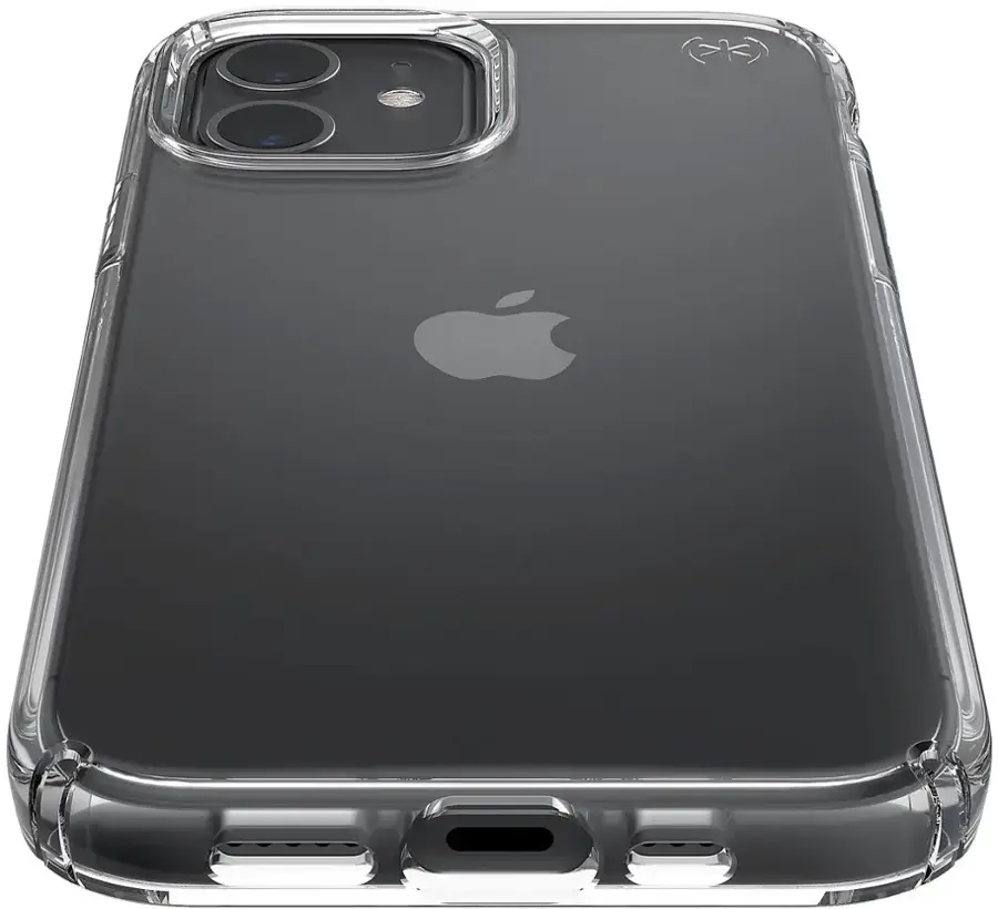 Alt View 11. Speck - Presidio Perfect-Clear Case for Apple iPhone 12/12 Pro - Clear/Clear.