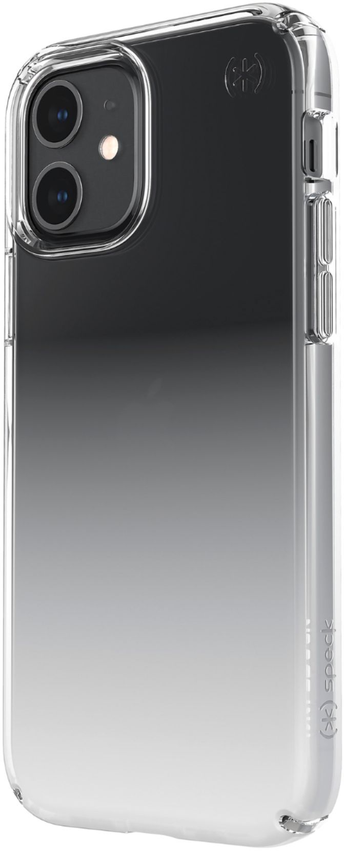 Left View: Speck - Presidio Perfect-Clear Ombre Case for Apple® iPhone® 12/12 Pro - Atmosphere Fade