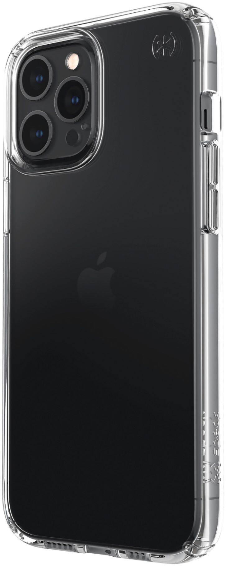 Angle View: Speck - Presidio Perfect-Clear Case for Apple® iPhone® 12 Pro Max - Clear/Clear