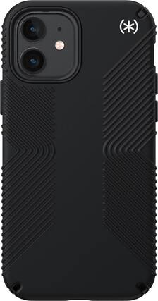 Front. Speck - Presidio2 Grip Case for Apple iPhone 12/12 Pro - Black/White.