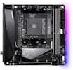 Front. GIGABYTE - B550 I AORUS PRO AX AM4 USB3.1 AMD Motherboard - Small Form Factor - Black.