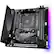 Alt View 12. GIGABYTE - B550 I AORUS PRO AX AM4 USB3.1 AMD Motherboard - Small Form Factor - Black.