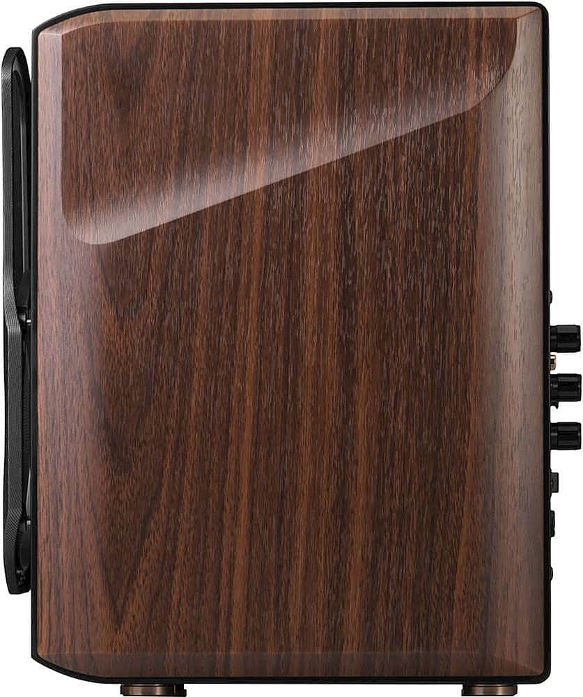 Alt View 12. Edifier - S2000MKIII Powered Bluetooth Bookshelf, Computer - 130W Line-in Optical Input - Tri-Amped Studio Monitor 2.0 Speakers - Wood/Black.