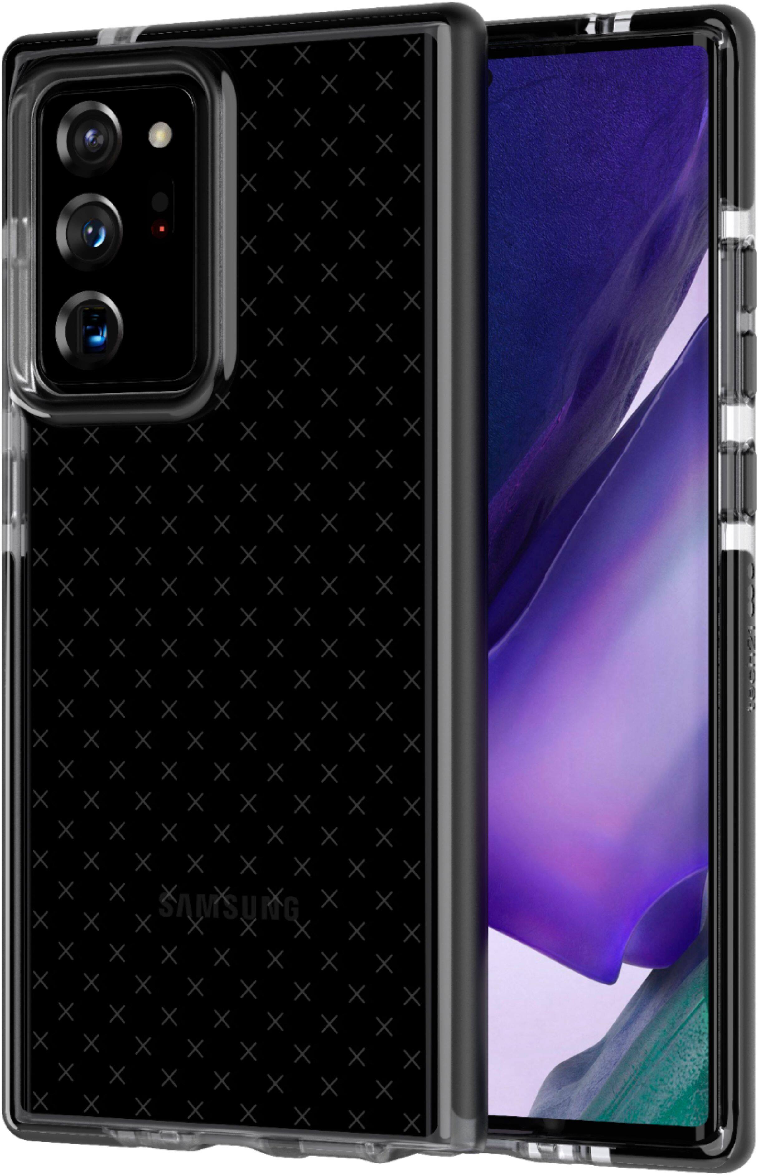 Angle. Tech21 - Evo Check Case for Samsung Note20 Ultra - Black.