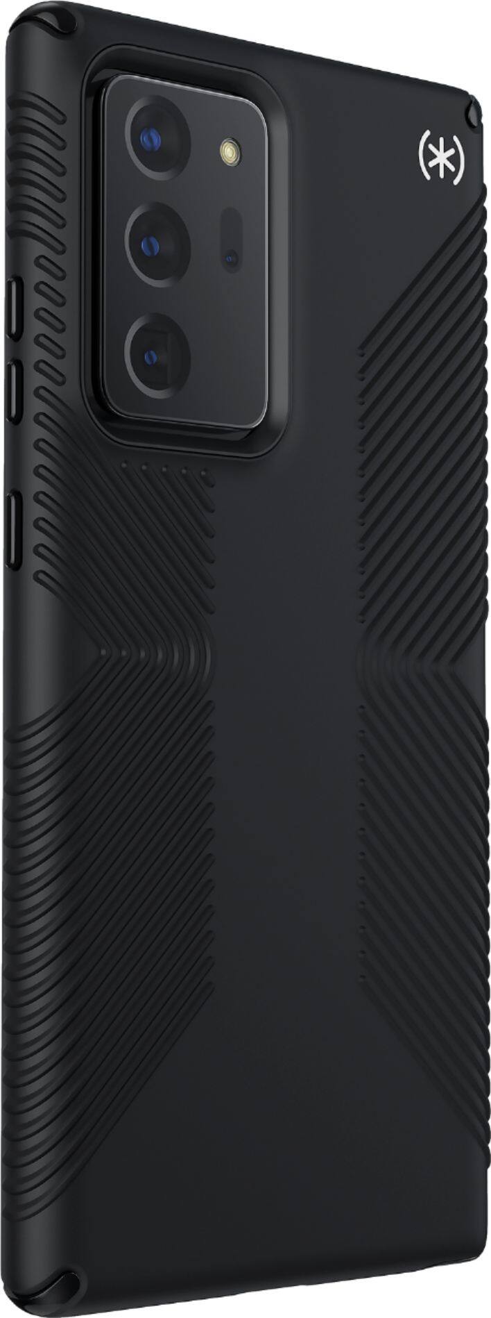 Angle. Speck - Presidio2 Grip Case for Samsung Note 20 Ultra - Black/White.
