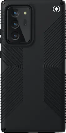 Front. Speck - Presidio2 Grip Case for Samsung Note 20 Ultra - Black/White.