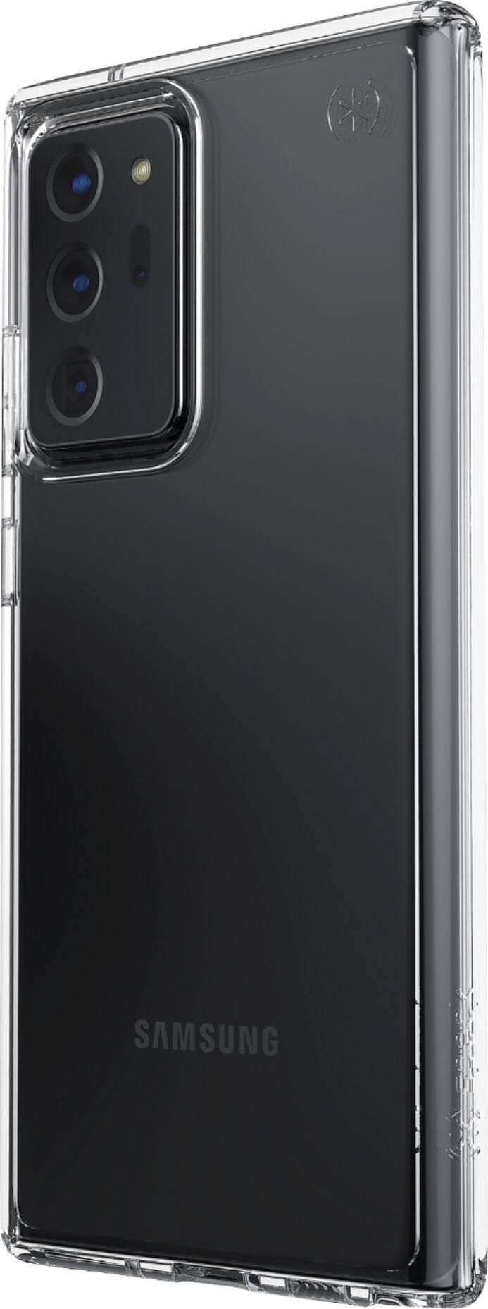 Left. Speck - Presidio Perfect-Clear Case for Samsung Note20 Ultra - Clear.