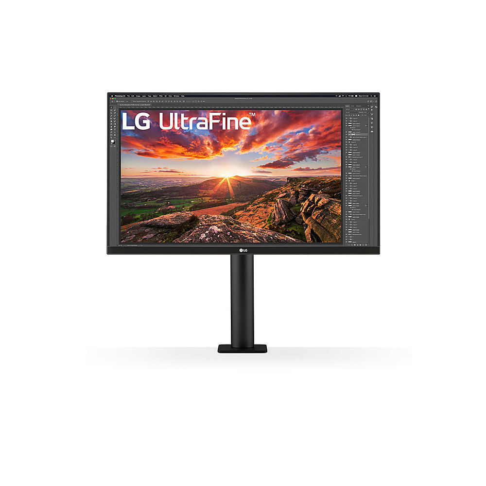 LG - 31.5” Ergo IPS UHD 4K UltraFine Monitor - Black