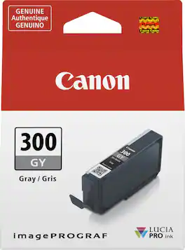 Canon - PFI-300 Standard Capacity Ink Cartridge - Gray