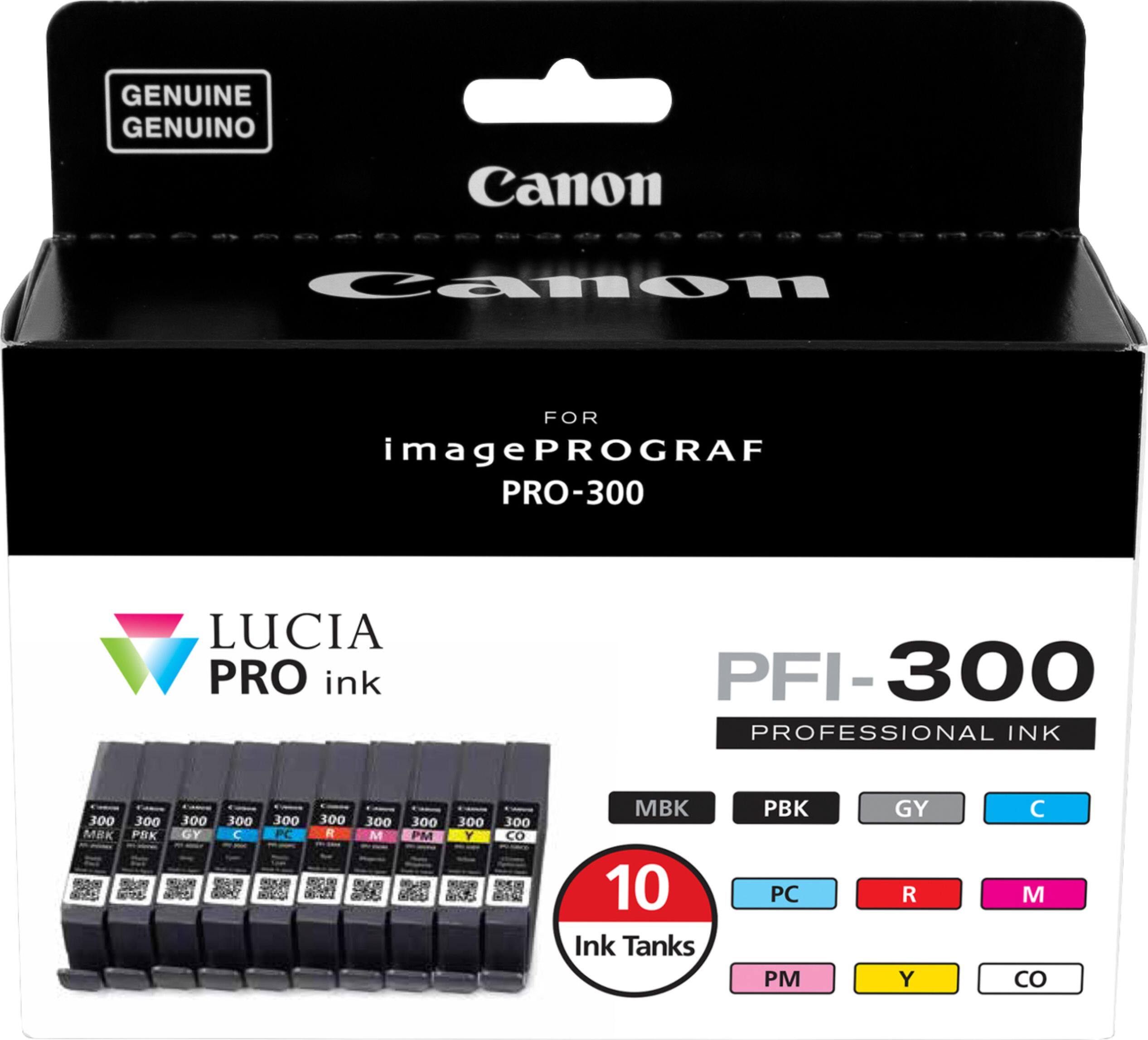 Front. Canon - PFI-300 10 Pack Ink Cartridges - Multipack.