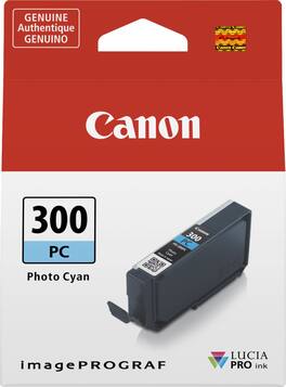Canon - PFI-300 Standard Capacity Ink Cartridge - Photo Cyan