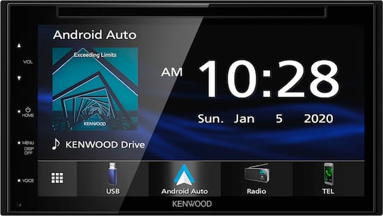 Kenwood 6.8 Android Auto & Apple CarPlay Bluetooth DVD and Digital Media  (DM) Receiver and Android Screen Mirroring Black DDX5707S - Best Buy