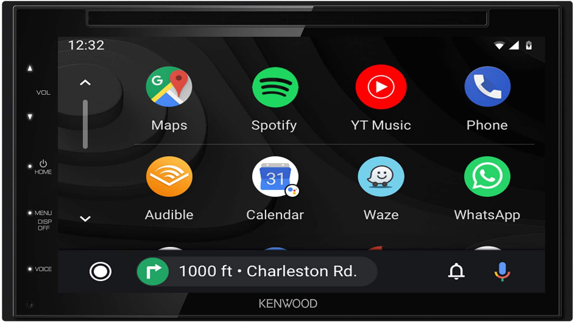 Zoom in on Alt View Zoom 12. Kenwood - 6.8" Android Auto & Apple CarPlay Bluetooth DVD and Digital Media (DM) Receiver and Android Screen Mirroring - Black.