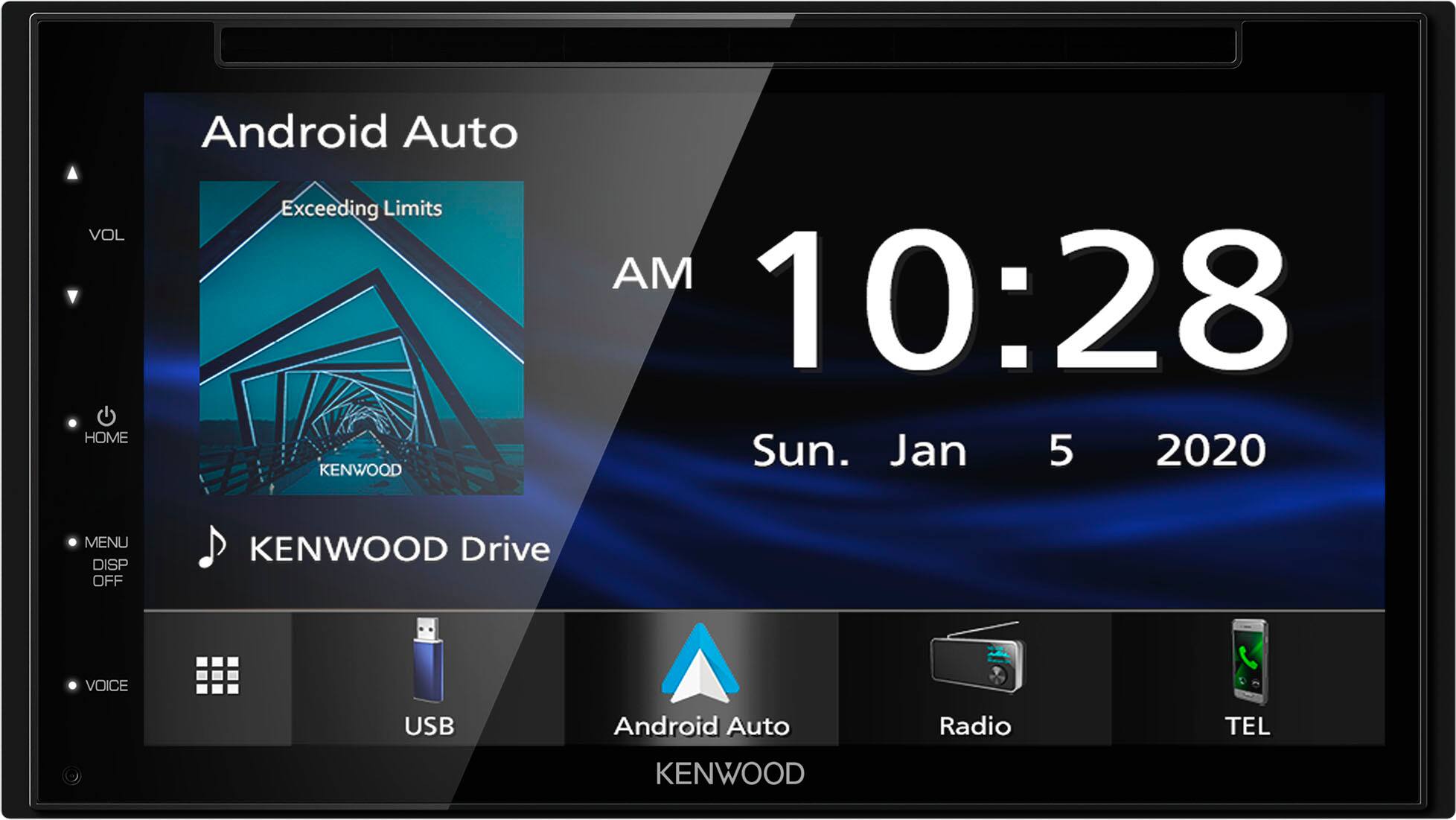 Alt View 14. Kenwood - 6.8" Android Auto & Apple CarPlay Bluetooth DVD and Digital Media (DM) Receiver and Android Screen Mirroring - Black.