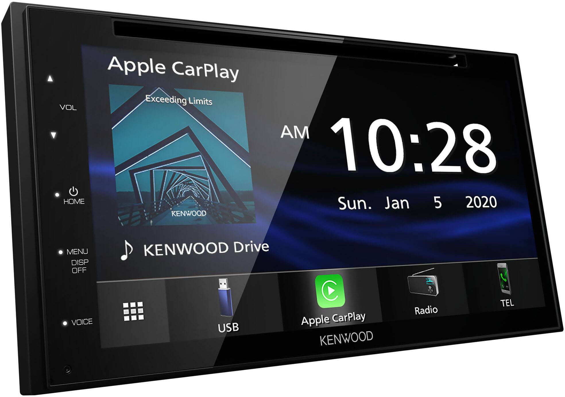 Alt View 15. Kenwood - 6.8" Android Auto & Apple CarPlay Bluetooth DVD and Digital Media (DM) Receiver and Android Screen Mirroring - Black.
