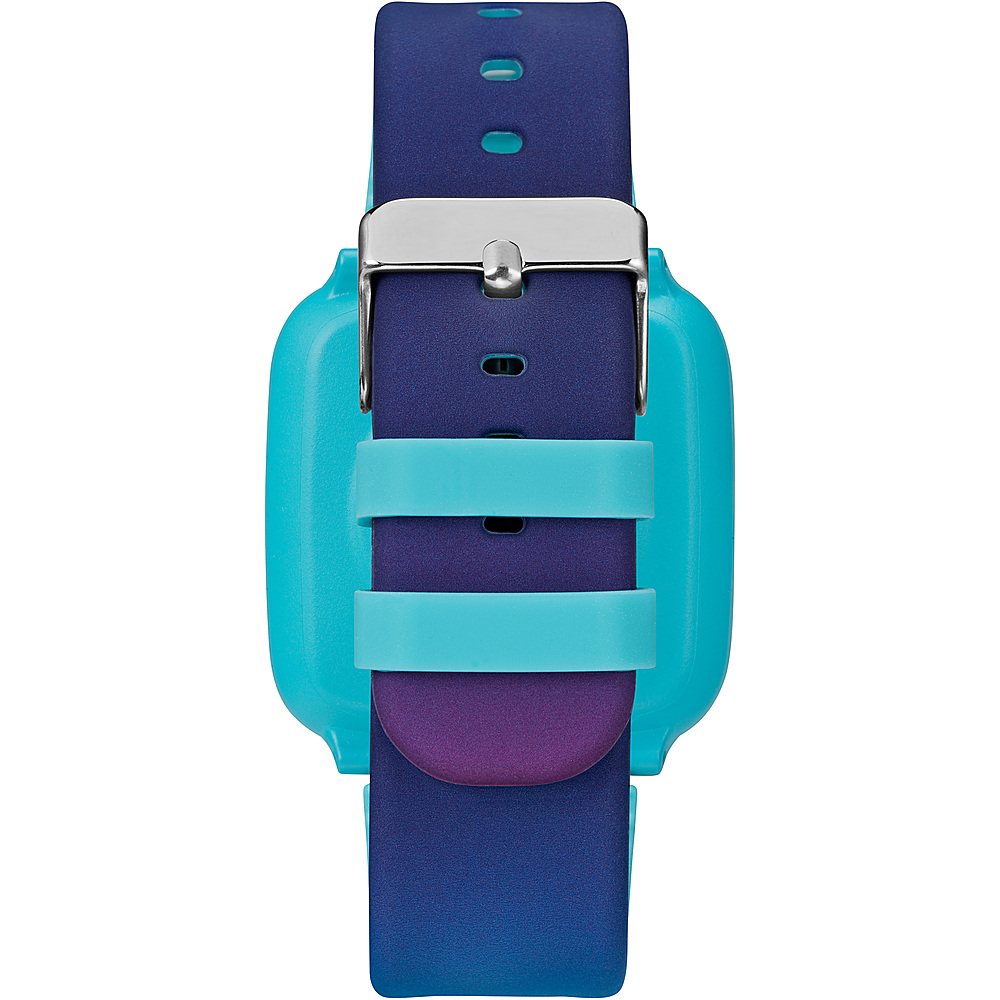 Back View: iConnect by Timex TW5M40600 Kids Active 37mm Light Blue Resin Strap Smartwatch - Blue