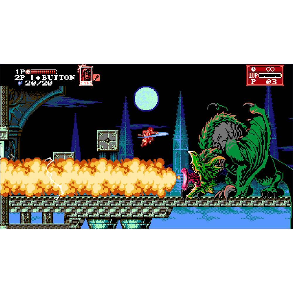 The image shows a video game scene with a dragon and a person fighting. The dragon is shooting fire at the person, who is trying to avoid the flames. The game is set in a dark environment, adding to the intensity of the battle. The person is holding a gun, which they are using to defend themselves against the dragon's attack. The image captures the action and excitement of the video game, showcasing the player's skill and the dragon's fierceness.