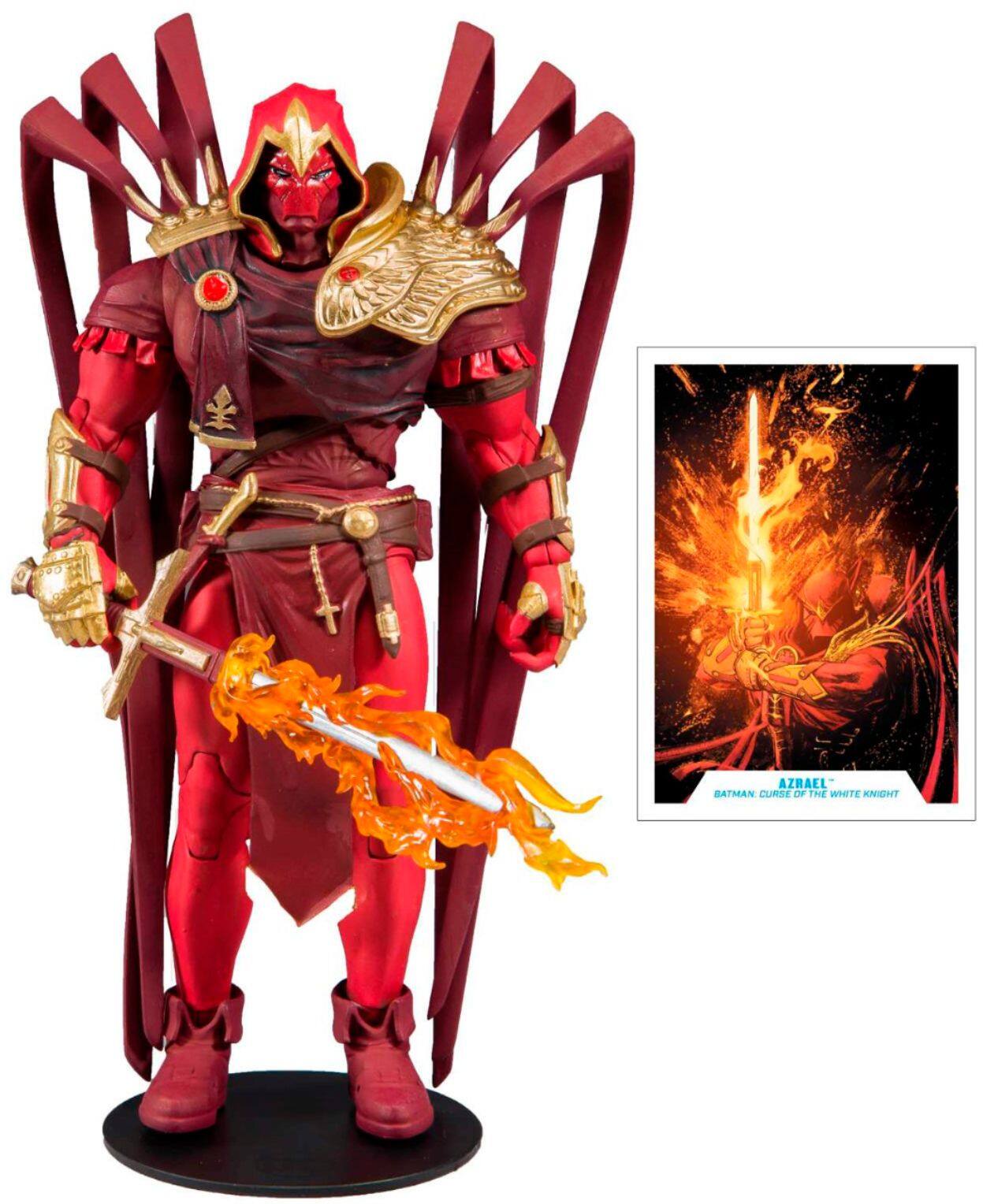 Front. McFarlane Toys - McFarlane Toys - DC Multiverse - White Knight Azrael 7" Premium Action Figure.