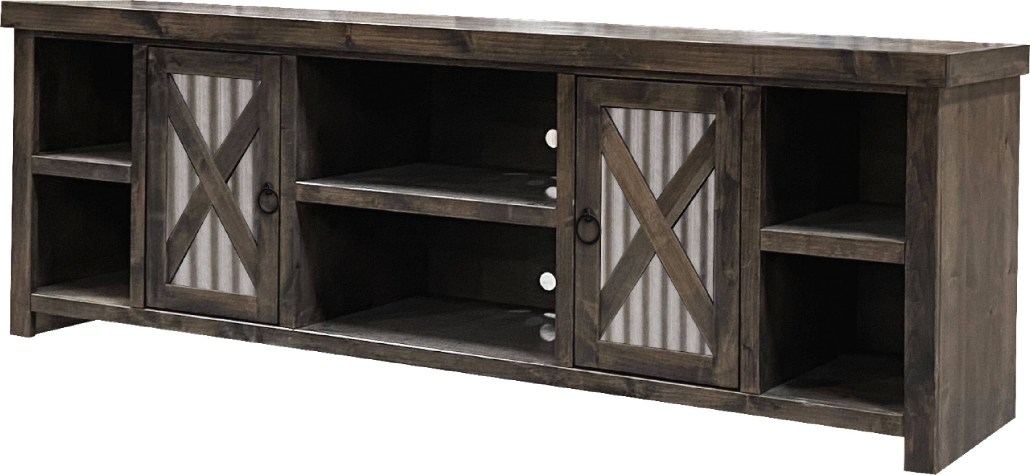 Angle. Legends Furniture - Telluride 85" TV Console - Charcoal.