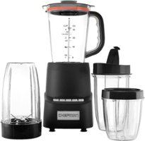 Chefman - 12-Piece Countertop + Travel Dynamic Blending System - Black - Angle_Zoom