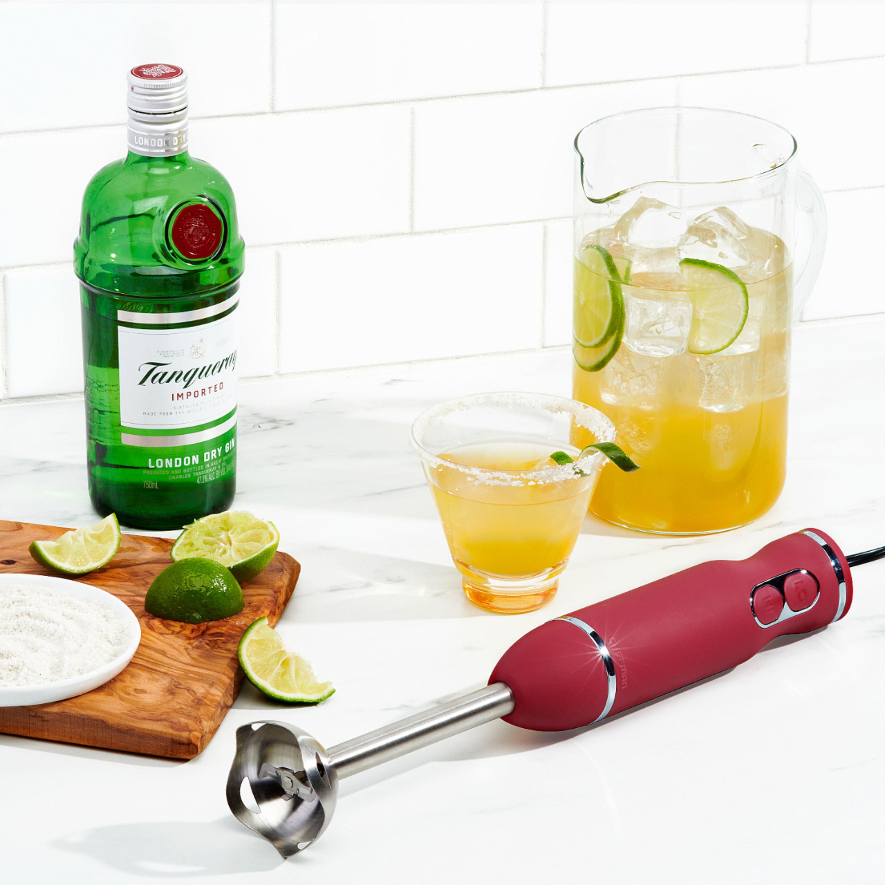 Alt View 15. Chefman - Immersion Stick Hand Blender with Stainless Steel Blades - RED.