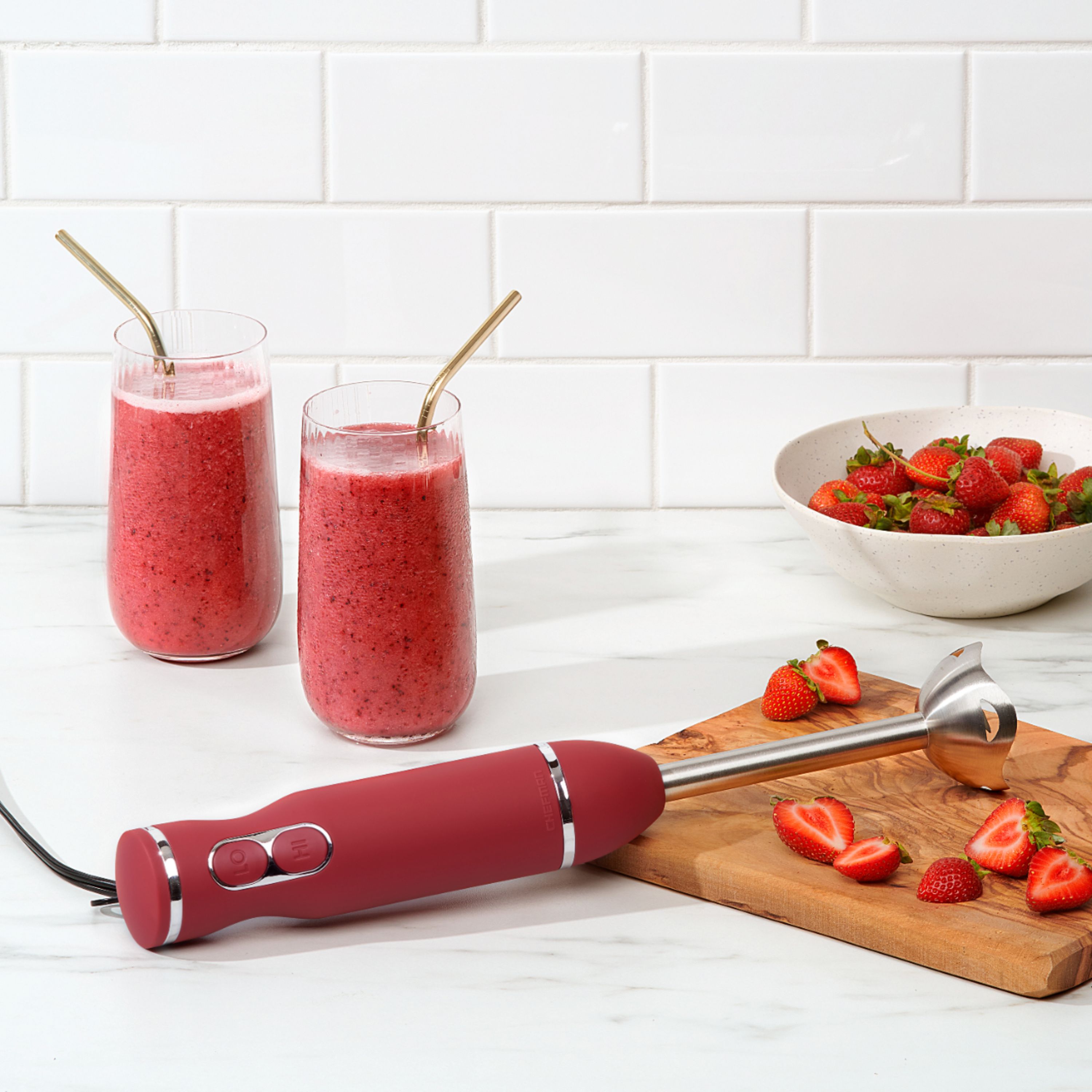 Better Chef 98575871M DualPro 2-Speed Red Handheld Immersion Blender