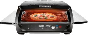 Chefman Food Mover Conveyor Toaster Oven - Black/Stainless Steel - Angle_Zoom