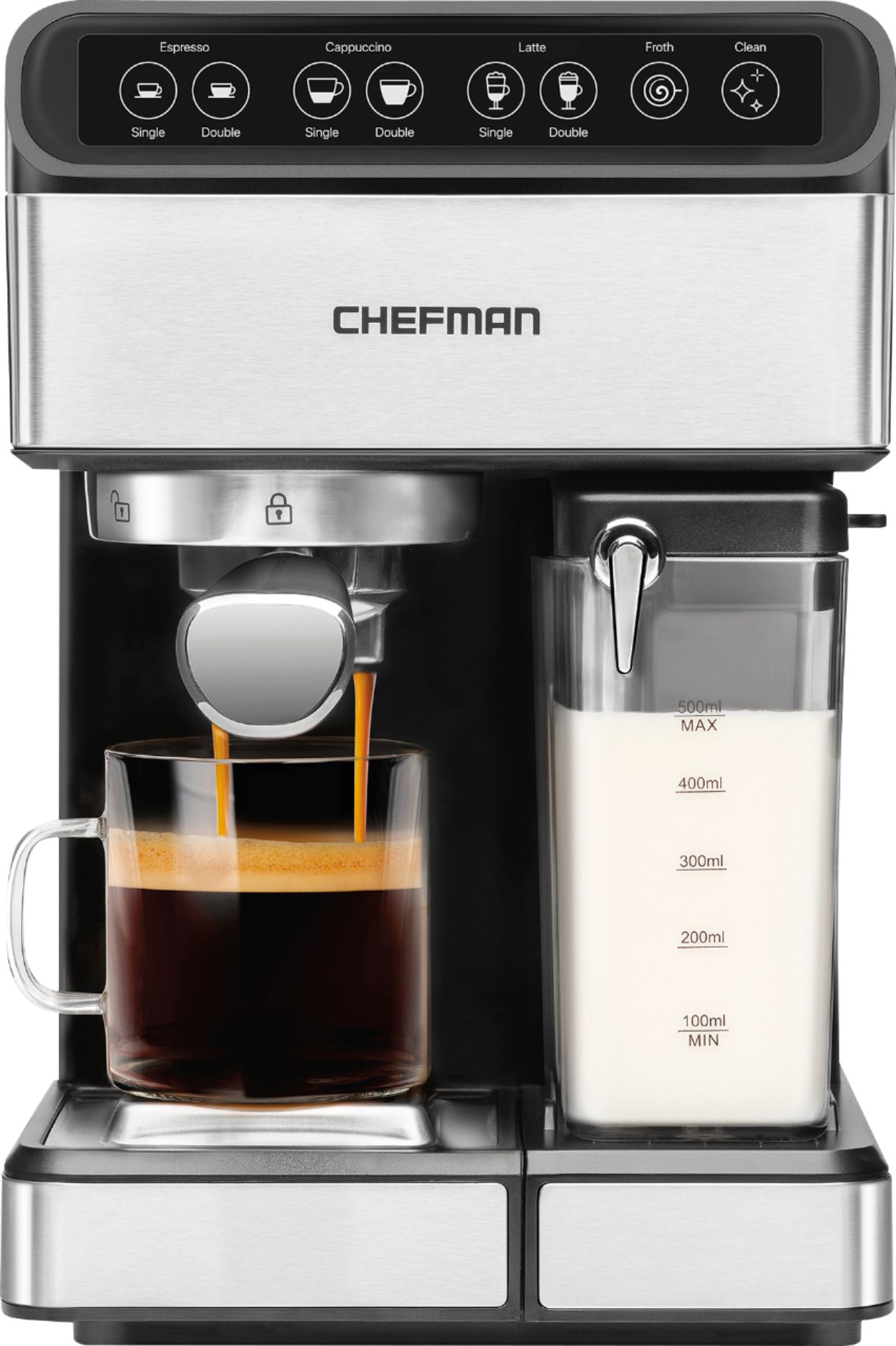 chefman espresso machine making iced latte｜TikTok Search