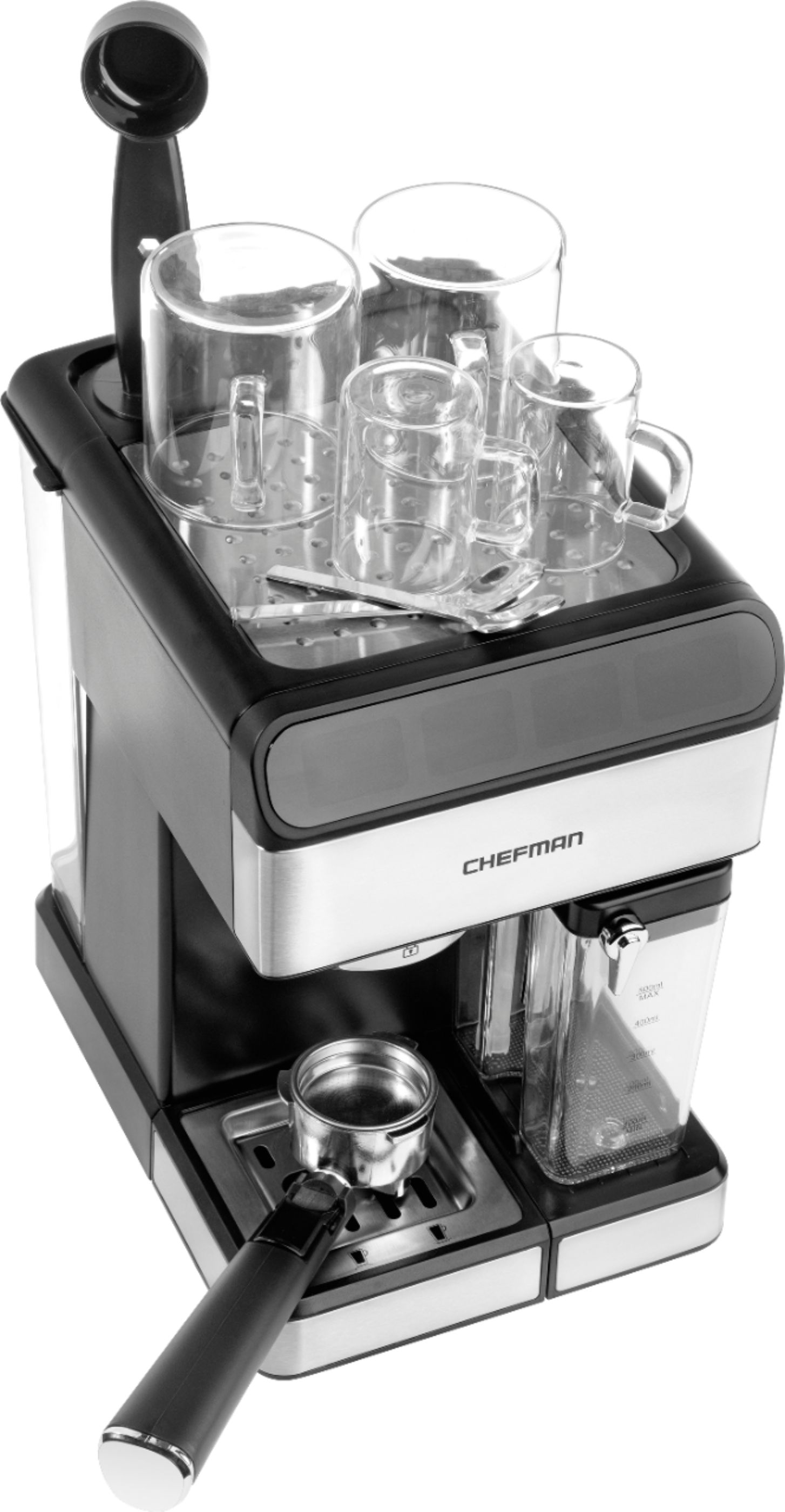 Chefman 6-in-1 Espresso Machine, Powerful 20-Bar Pump, Nespresso