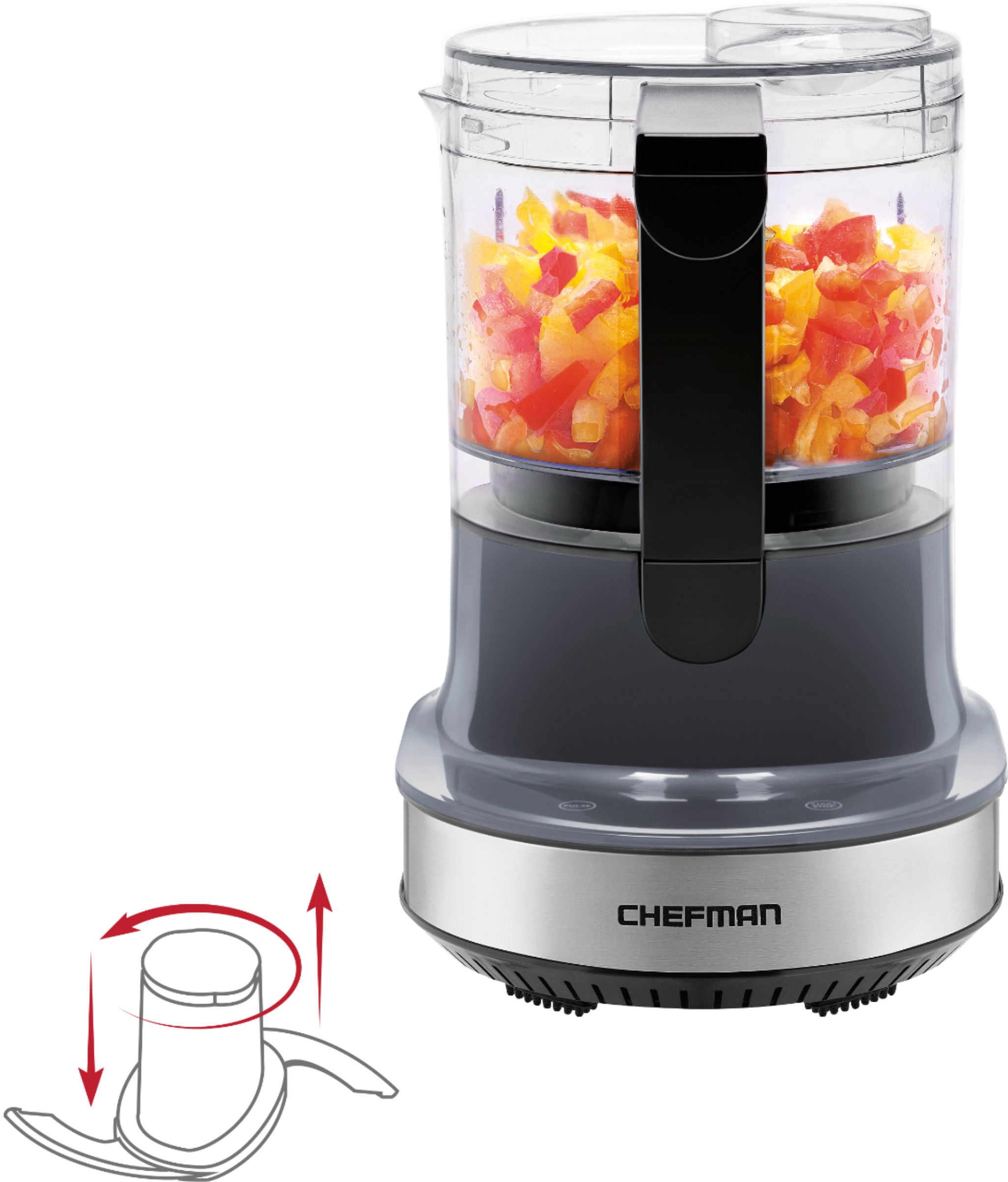 candidate Weakness fax Best Buy: Chefman 4-Cup Electric Food Chopper Black RJ13-4-AFC-BLACK
