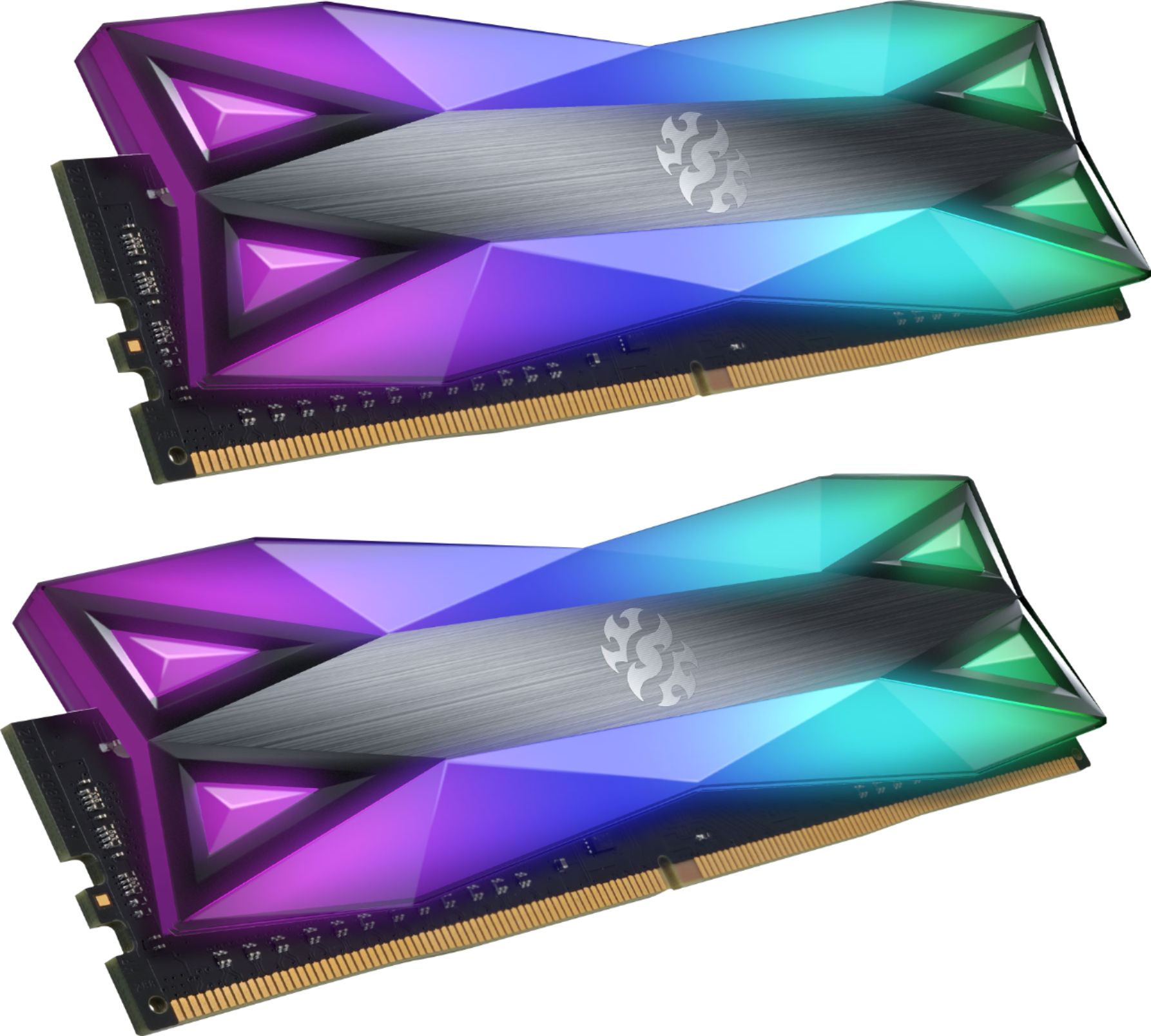 XPG DDR4 D60G RGB 16GB (2x8GB) 3200MHz CL16 PC4-25600 U-DIMM Desktop Memory  (AX4U320038G16A-DT60), Gray,  price tracker / tracking,  price  history charts,  price watches,  price drop alerts