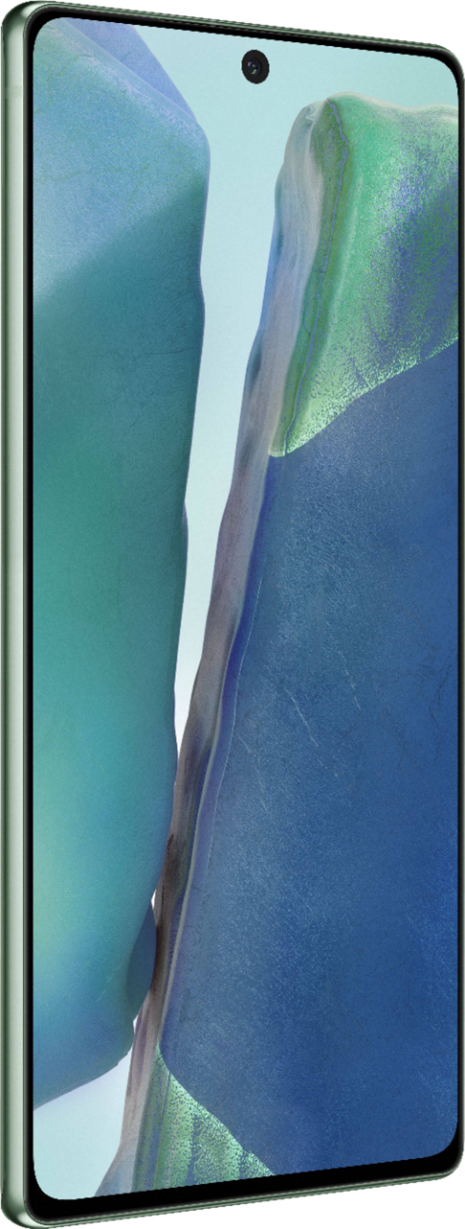 Alt View 17. Samsung - Galaxy Note20 5G 128GB (Unlocked) - Mystic Green.