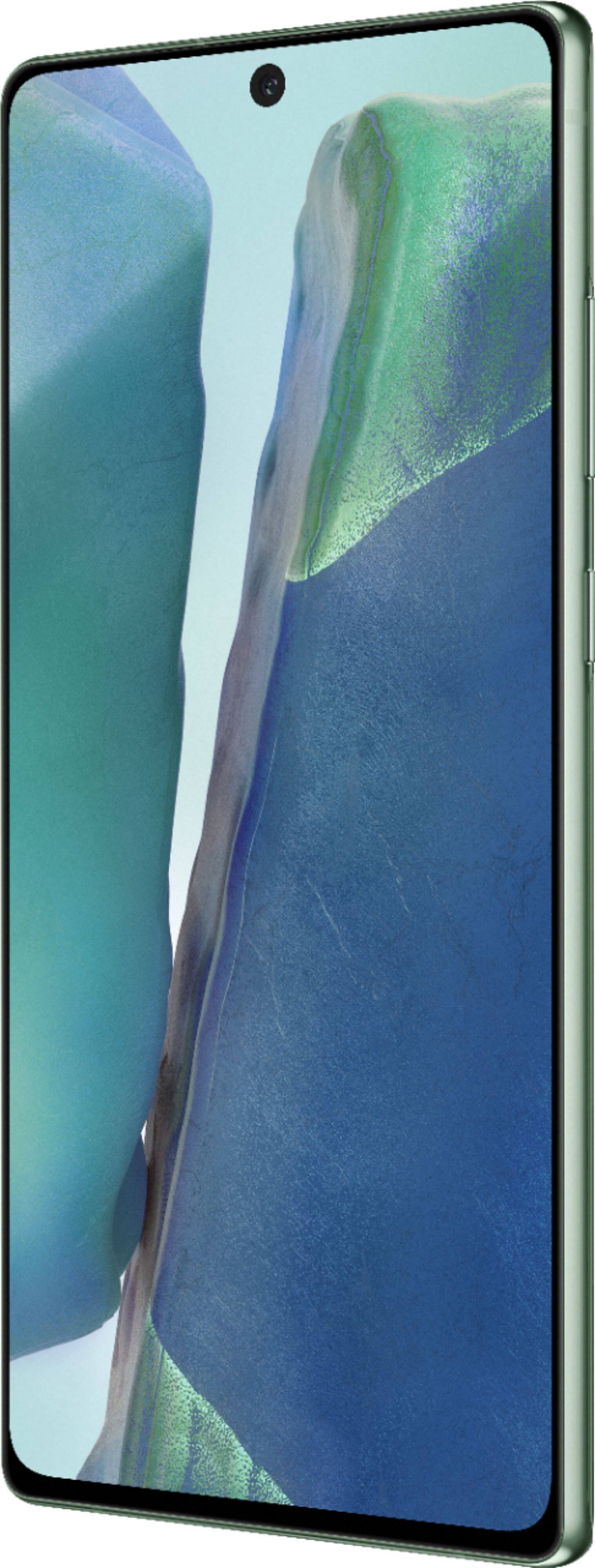 Alt View 18. Samsung - Galaxy Note20 5G 128GB (Unlocked) - Mystic Green.