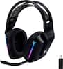 Front. Logitech - G733 LIGHTSPEED Wireless Over-the-Ear Gaming Headset for PS4, Windows - Black.