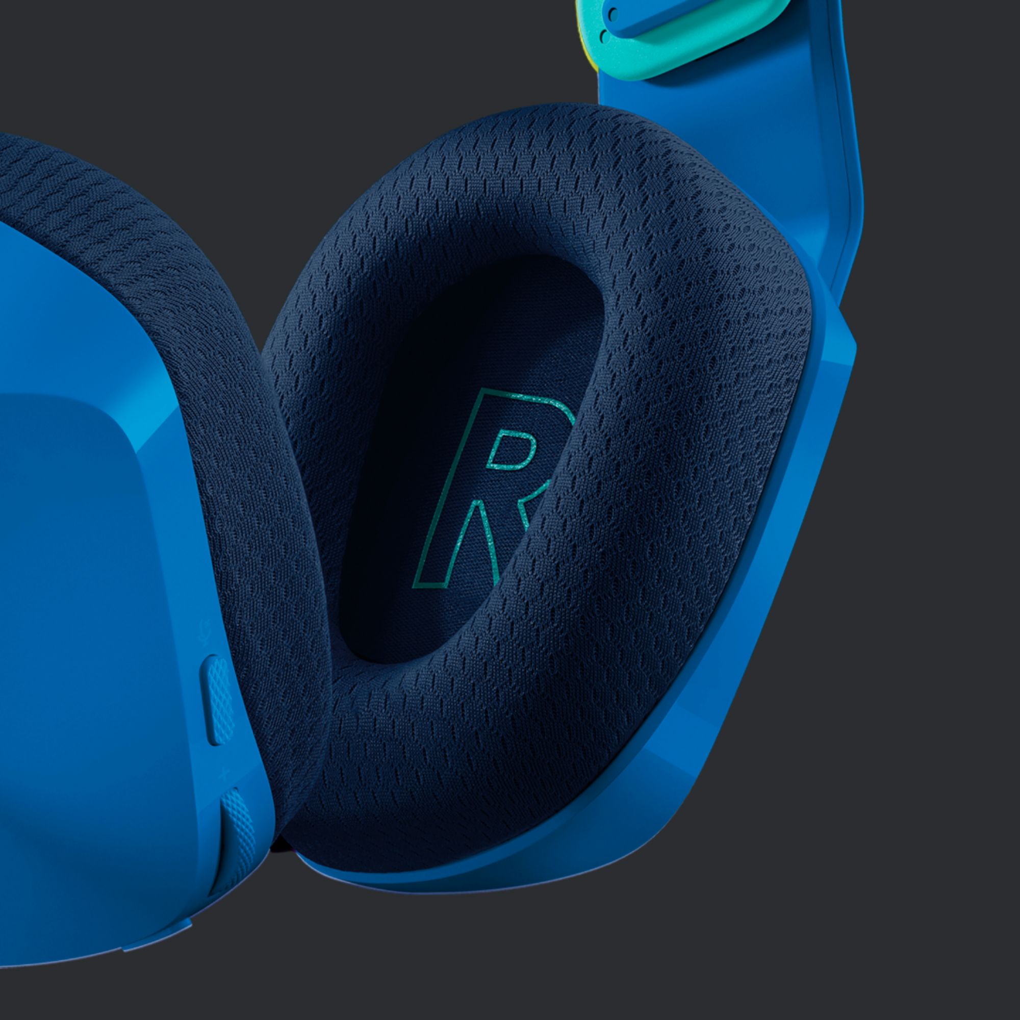 Left View: Logitech - G733 LIGHTSPEED Wireless DTS Headphone:X v2.0 Over-the-Ear Gaming Headset for PC and PlayStation - Blue