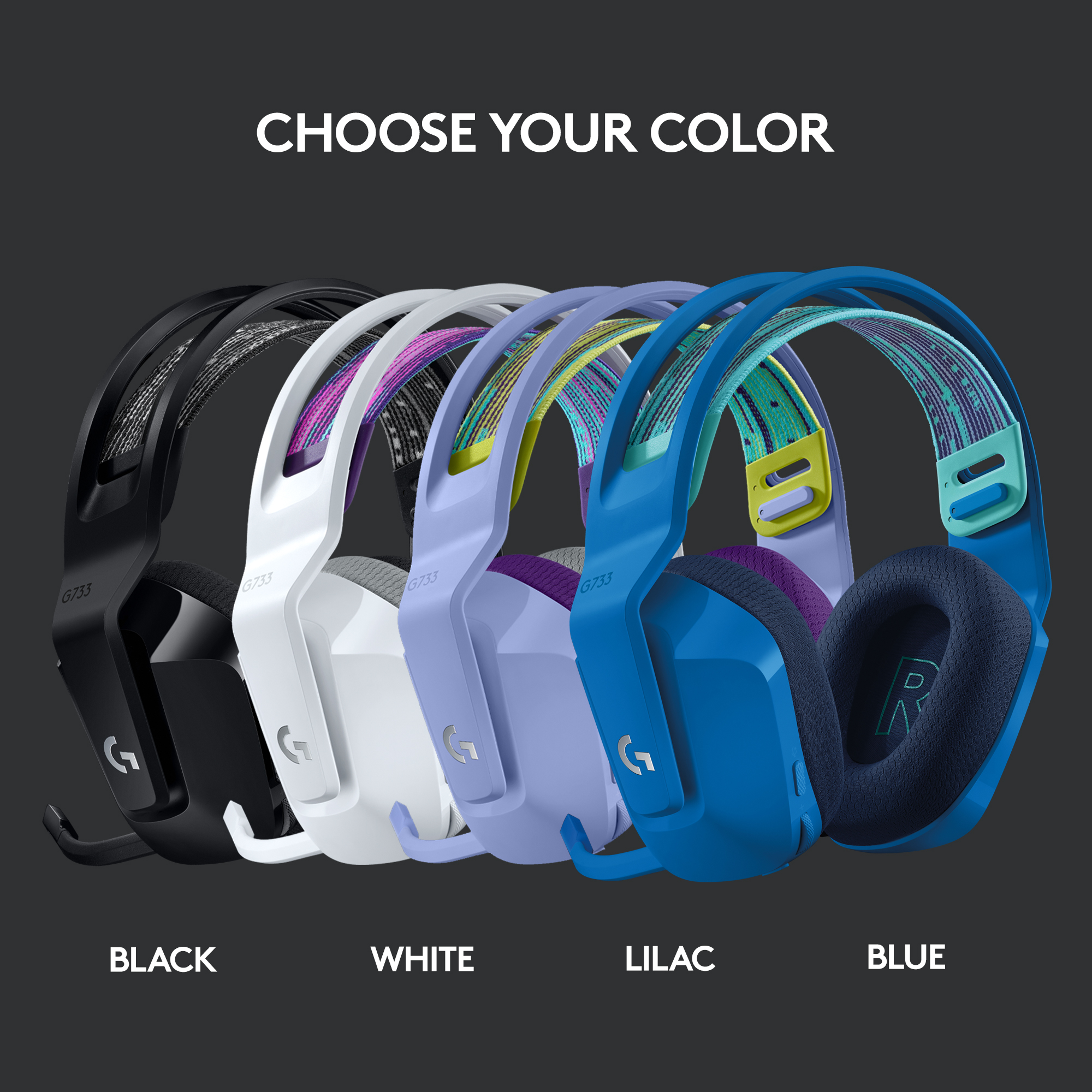 Buy Logitech G733 Lightspeed RGB Wireless Headset (Lilac)– EliteHubs