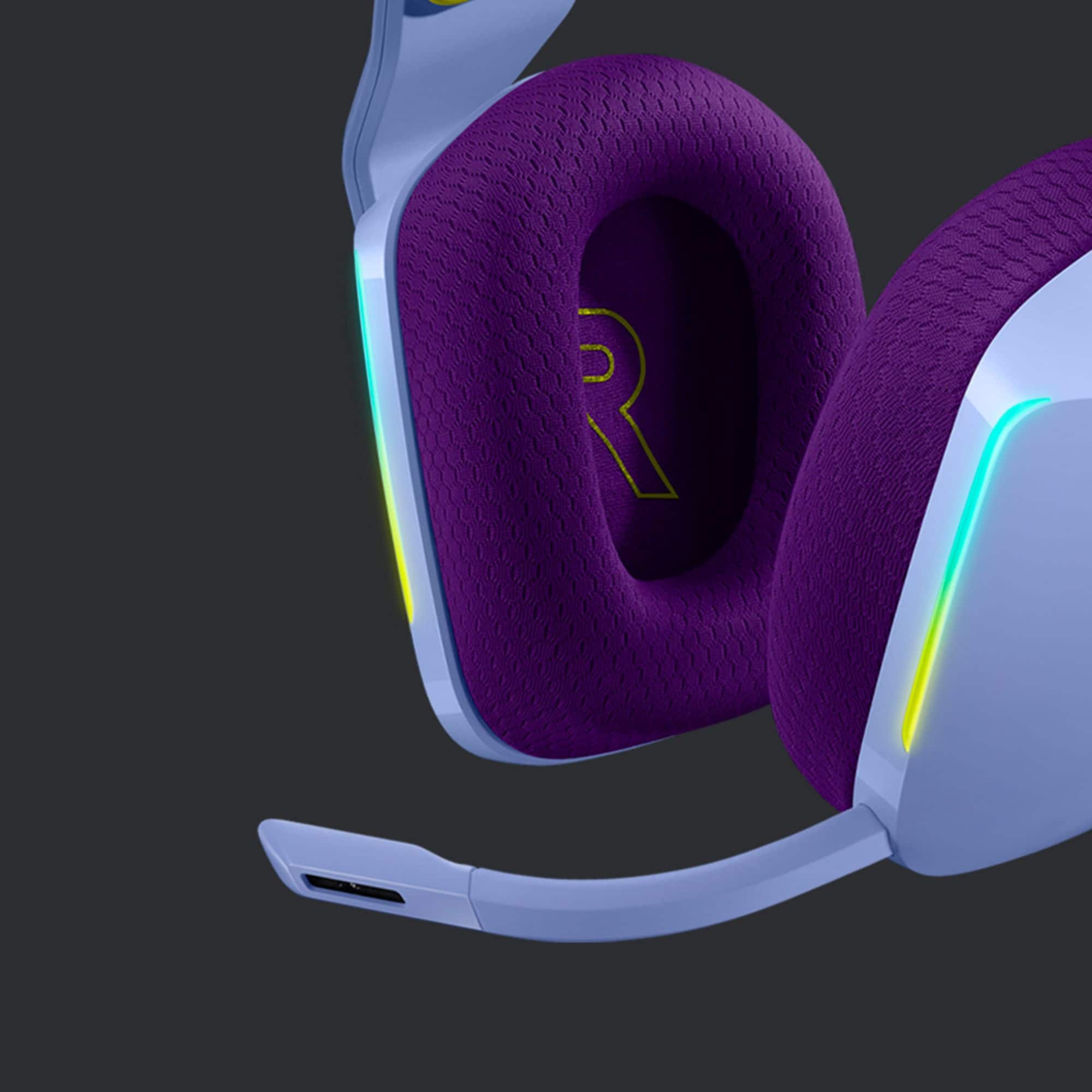 Alt View 16. Logitech - G733 LIGHTSPEED Wireless Over-the-Ear Gaming Headset for PS4, Windows - Lilac.