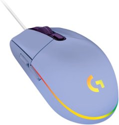 Logitech - G203 LIGHTSYNC Wired Optical Gaming Mouse with 8,000 DPI sensor - Lilac - Front_Zoom