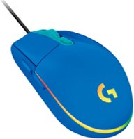 Logitech - G203 LIGHTSYNC Wired Optical Gaming Mouse with 8,000 DPI sensor - Blue - Front_Zoom
