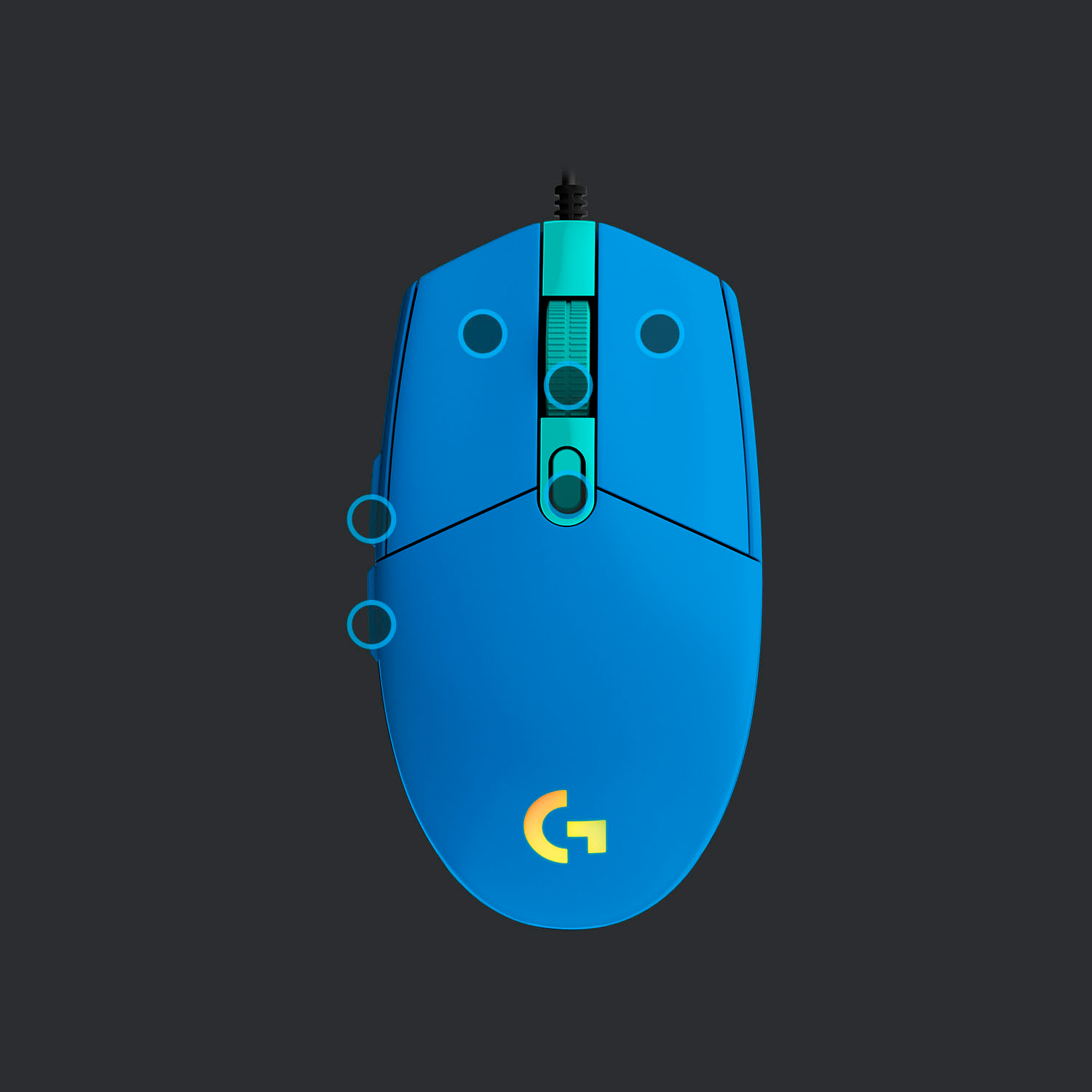 NIB~ Logitech G203 LIGHTSYNC Gaming Mouse - purple