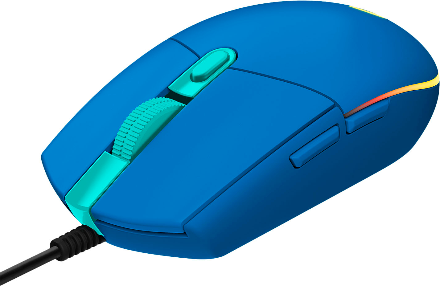 G203 DPI Best sensor with 910-005792 Mouse LIGHTSYNC Logitech - Gaming 8,000 Blue Buy Optical Wired