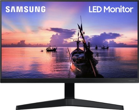Samsung - 27" T350 Series IPS FHD, AMD FreeSync Monitor (VESA, HDMI, VGA) - Dark Blue Gray_0