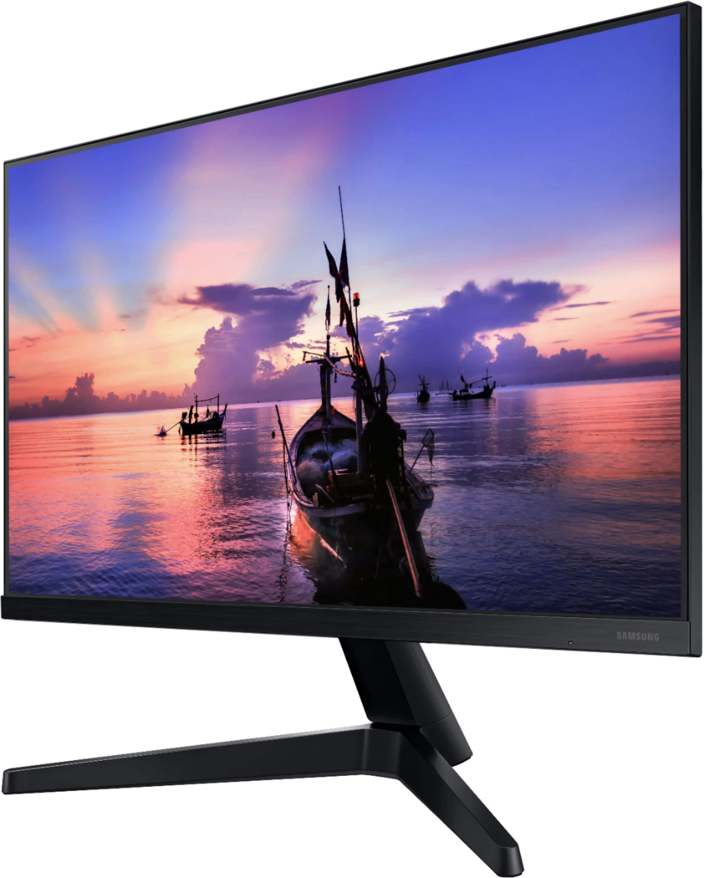 Alt View 13. Samsung - 24" T350 Series IPS FHD, AMD FreeSync Monitor (VESA, HDMI, VGA) - Dark Blue Gray.