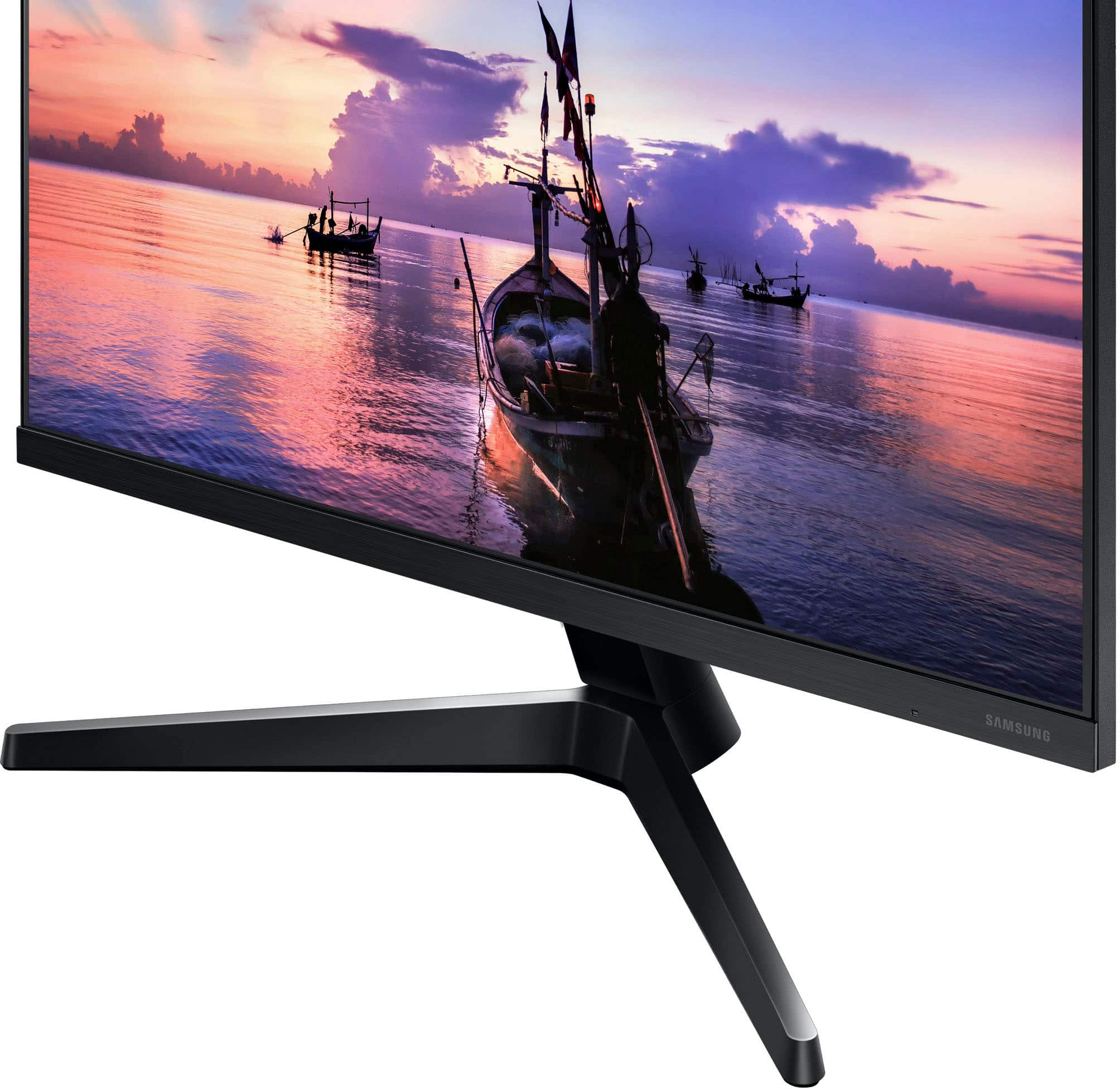 Alt View 23. Samsung - 24" T350 Series IPS FHD, AMD FreeSync Monitor (VESA, HDMI, VGA) - Dark Blue Gray.