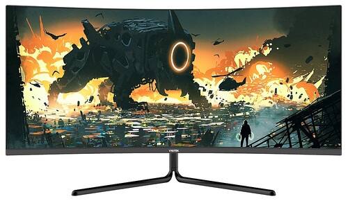 Viotek Gnv34dbe 34 Uwqhd Curved Gaming Monitor 144hz 1440p 3 Year Warranty Hdmi Displayport Black Rtbshopper