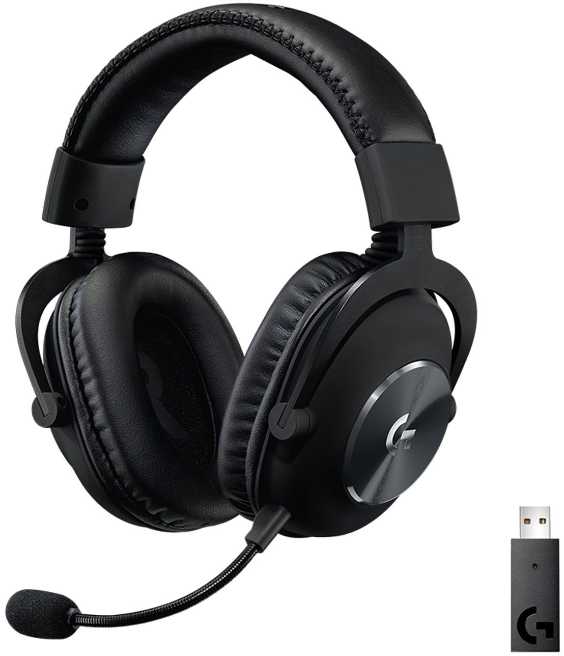 Generaliseren Flitsend regio Logitech G PRO X Wireless DTS Headphone:X 2.0 Over-the-Ear Gaming Headset  for Windows with Blue VO!CE Mic Filter Tech Black 981-000906 - Best Buy