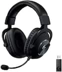 Front. Logitech - G PRO X Wireless Over-the-Ear Gaming Headset for Windows - Black.