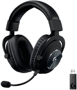 Logitech - G PRO X Wireless DTS Headphone:X 2.0 Over-the-Ear Gaming Headset for Windows with Blue VO!CE Mic Filter Tech - Black