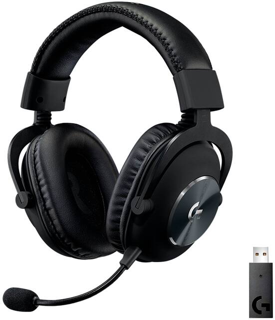 Logitech - G PRO X Wireless Over-the-Ear Gaming Headset for Windows - Black